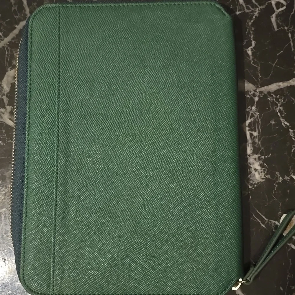 Green Zippered Pencil Case Pouch - Unbranded